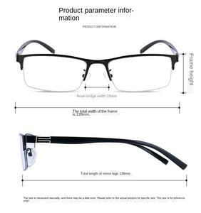 نظارات القراءة للرجال والنساء التجارية الجديدة نصف الإطار المضادة للضوء الأزرق عالية الجودة مضادة للكمبيوتر نظارات الضوء الأزرق - Product Image 5