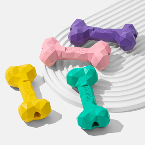 Juguete Masticable para Perros Ecológico de Goma, Seguro para Morder, Resistente a las Mordidas y Duradero, Diseño en Forma de Hueso, Multifuncional - Product Image 3