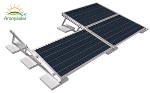 Support de fixation solaire pour toit plat en aluminium Xiamen Amoy, fixation sur poteau, livraison directe d'usine. - Product Image 3