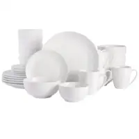 Caneca de louça em porcelana, design popular, branco, louça redonda, conjuntos de jantar italianos 16/18/24/30 peças