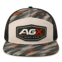 Casquette de camionneur personnalisée à motif lettres, camouflage, visière plate, dos en maille, patch en caoutchouc personnalisé, pour activités de plein air, course et sport, en tissu courant, vente en gros