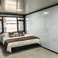 Maison conteneur extensible entièrement équipée FLKT, maisons modulaires préfabriquées de luxe, maisonnette pliable de 20 pieds avec salle de bain