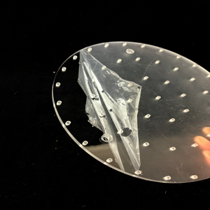 Support de présentation de desserts de luxe pour mariage, bases en acrylique transparent, support à gâteaux avec perles de cristal en forme de lustre - Product Image 3