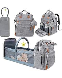 Échantillon gratuit Sac à dos pour bébé avec logo personnalisé Sac à langer pour maman Sac à dos pour voyage Grande capacité Imperméable Sac à langer pour bébé - Product Image 4
