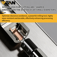 Outil d'alésage CNC MZR en carbure de diamètre réduit, adapté au fraisage et à la découpe sur les manches d'outils de tour, diamètre 4/5 mm
