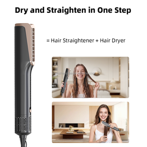 Signe personnalisé 1400W nouveau lisseur de cheveux utilise l'air chaud au lieu de plaques de métal avec verrouillage de sécurité pour un séchage et un lissage rapides - Product Image 2