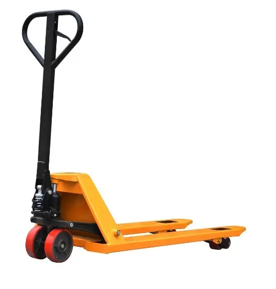 3T Capacity Hydraulic Truck Metal Flat Hand Warehouse Tooling Cart With Four Wheels Supermarket Hand Trolley