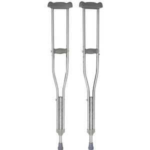 Bâtons de marche en aluminium antidérapants pour personnes handicapées, réglables pour la rééducation, télescopiques multi-vitesses sous les bras - Product Image 2
