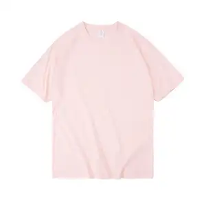 Wholesale 260GSM Custom Printing Embroidery Cotton T Shirt For Men Drop-shoulder Custom Plain Oversize Unisex Men's T Shirt