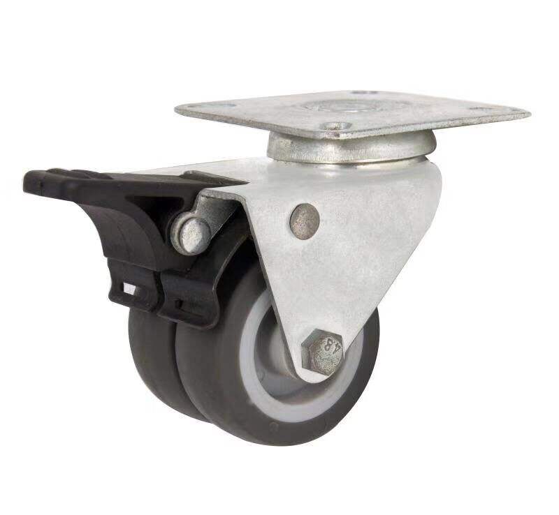 Caster Wheels 2 Inch Black Bolt Hole Manufacturer of Industrial Caster Wheel Silent Sliding Type