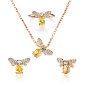 New Fashion Jewelry Sets for Women Real 18k Gold Set Quality Pure - Product Image 2
