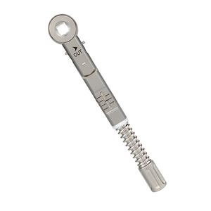 Clé à cliquet dentaire double usage TW2 argentée, outil oral manuel de classe I avec poignée moletée - Product Image 4