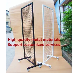 Tùy Chỉnh Cửa Hàng Treo Trường Hợp Điện Thoại Phụ Kiện Đồ Chơi Snack Thẻ Quà Tặng Kim Loại Dây Lưới Lưới Hiển Thị Giá Đứng Với Bánh Xe - Product Image 3