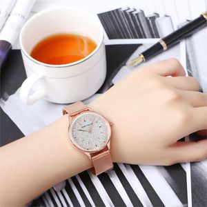 Montre pour femme Mini Focus MF0044L <span class=keywords><strong>Bracelet</strong></span> en acier inoxydable maillé Montres à quartz pour femmes Montre de luxe pour femmes Ciel étoilé - Product Image 2