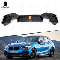 Diffuseur de pare-chocs arrière à ajustement parfait pour BMW série 1 F20 Style D-MAX ABS diffuseur arrière noir brillant 2015-2019