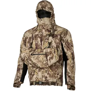 Giacca leggera da uomo personalizzata giacca antipioggia da pesca mimetica traspirante impermeabile giacca da caccia mimetica all'aperto