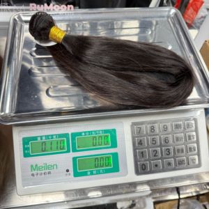 Extensiones de Cabello Humano Virgen Brasileño Remy, Lisas, con Doble Trama, Color Natural, Venta al Por Mayor - Product Image 4