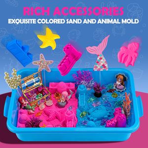 Jouets <span class=keywords><strong>de</strong></span> bac sensoriel océanique avec animaux marins, kit <span class=keywords><strong>de</strong></span> sable artistique pour bac à sable, jouets <span class=keywords><strong>de</strong></span> plage pour enfants - Product Image 6