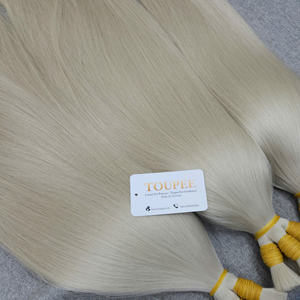Top Selling Bulk Hair Straight Human Vietnam Raw Virgin Hair Extensions Wholesale Price Bulk Bundles Light Color - Product Image 3