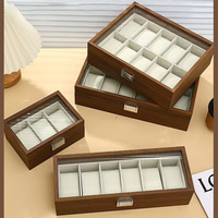 Boîte à montres automatique IBBETON de luxe en bois haut de gamme avec 3, 6, 10 ou 12 emplacements, moteur Mabuchi, coffret de rangement pour montres