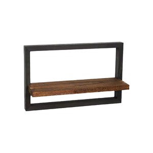 Étagère murale en bois rectangulaire à un seul niveau, rangement flottant pour le salon, décoration intérieure, présentoir pour vases et ornements - Product Image 5