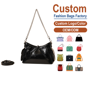 Classic Black Cowhide Vintage Shoulder <b>Bag</b> Chains Double <b>Side</b> Pocket Handbag Work Commuting Versatile Crossbody <b>Bag</b> <b>Small</b> Batch - Product Image 1