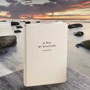 Diario de Gratitud Minimalista, Cuaderno de Reflexión Diaria A5, Cubierta de Tela de Lino, Encuadernado Cosido con Hilo, Regalo - Product Image 3