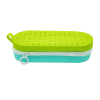 Lunettes de soleil en silicone étanche et boîte de sac de pochette cosmétique protecteur souple pour lunettes de voyage et de natation Solution de stockage pratique