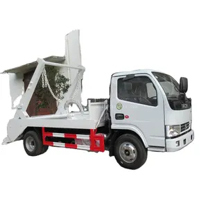 3Ton 5Ton Mini Light Duty Factory Price Swing Arm Skip Loader Waste Collection Transportation Garbage Truck