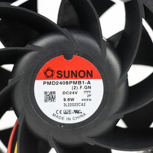 Ventilateur axial de refroidissement pour armoire et onduleur SUNON PMD2408PMB1-A(2).F.GN à roulement à billes, électrique, 80x80x38mm, 24VDC, 0.40A, 9.6W, 5700RPM, 84.1CFM - Product Image 6