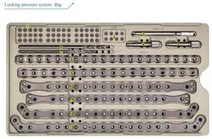 ניתוח אורטופדי לחיות מחמד ציוד רפואי מסגסוגת טיטניום מערכת לחץ נעילה של מכסה ציפורניים