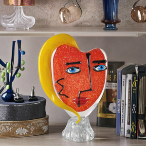 Colección <span class=keywords><strong>de</strong></span> Arte <span class=keywords><strong>de</strong></span> cristal <span class=keywords><strong>de</strong></span> Murano moderno personalizado figuritas <span class=keywords><strong>de</strong></span> Ángel cabeza <span class=keywords><strong>de</strong></span> <span class=keywords><strong>Picasso</strong></span> abstractas sopladas a mano estatuas y jarrones <span class=keywords><strong>de</strong></span> dibujos animados elegantes - Product Image 3