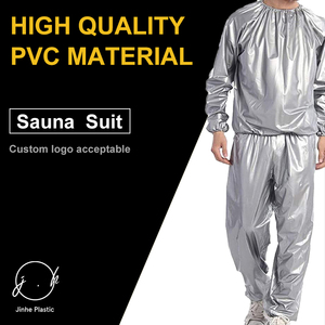 Harga pabrik uniseks anti-sobek PVC setelan <span class=keywords><strong>Sauna</strong></span> keringat Neoprene Gym kebugaran pakaian olahraga untuk menurunkan berat badan - Product Image 5