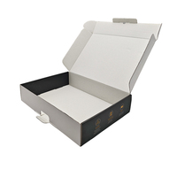 Boîte de livraison pliable haut de gamme en carton ondulé imprimé sur mesure, écologique, pour chaussures et vêtements, avec logo personnalisé