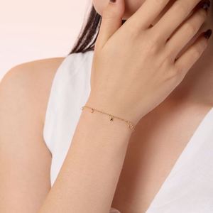 Dylam Fine Jewelry Manufacturer Rhodium 14K Gold Plated Chain Multiple 5A CZ Zirconia Stones Pendant <b>Bracelet</b> for Women Girls - Product Image 2