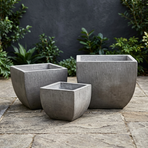 Macetas de hormigón gris antiguo de alta calidad, celdas fuertes para uso en exteriores en climas hostiles para el hogar y el jardín - Product Image 5