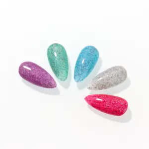 KINNCO OEM Custom Private Label Holographic Rainbow Gel B nails gel UV gel polish professional 10 colors