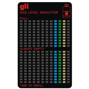 Color Changing <b>Sticker</b> Temperature Custom Reversible Magnetic Temperature LCD Gas Level Indicator <b>Sticker</b> - Product Image 2