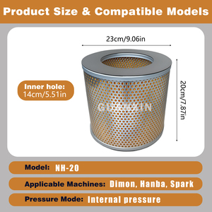 NH-20 <span class=keywords><strong>Dimon</strong></span>, Hanba 230*140*200 มม. ไส้กรอง EDM แบบตัดลวด - Product Image 3