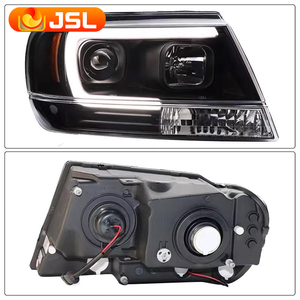 Per JEEP Grand Cherokee 1999-2004 Accessori per Fari <span class=keywords><strong>Auto</strong></span> <span class=keywords><strong>Faro</strong></span> Modificato a LED DRL Aggiornamento <span class=keywords><strong>Faro</strong></span> a LED Abbagliante e Anabbagliante - Product Image 4
