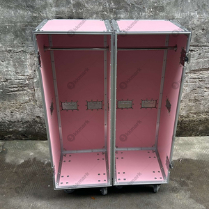 Kkmark Valigia Rosa <span class=keywords><strong>ADA</strong></span> Tour Case Doppio Armadio Largo Flight Case per Abbigliamento - Product Image 5