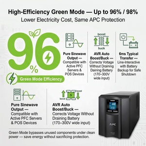 <span class=keywords><strong>APC</strong></span> SMC1000I Onduleur intelligent en ligne 230V <span class=keywords><strong>1000VA</strong></span> 600W 1500VA 2000VA 3000VA Communication USB et série Batterie au plomb-tour Onduleur <span class=keywords><strong>APC</strong></span> - Product Image 2