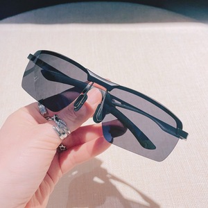 Lunettes de soleil rectangulaires polarisées photochromiques UV400 pour hommes, conduite, pêche, sports de plein air, vision nocturne, anti-éblouissement, légères - Product Image 3