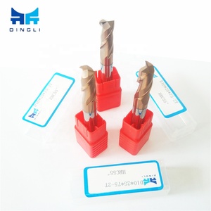 Dlcc <span class=keywords><strong>8</strong></span> mét tungsten carbide 4 Flutes phẳng End Mill cho chế biến thép không gỉ - Product Image 6