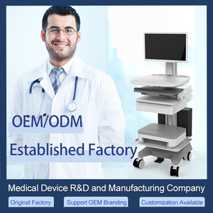 Chariot pour ordinateur portable médical en aluminium durable Design industriel Poste de travail <span class=keywords><strong>mobile</strong></span> pour hôpital avec roues pour la clinique et le salon - Product Image 2