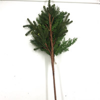 Tiges artificielles de pin en plastique de haute qualité pour décoration de Noël Vente en gros