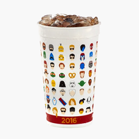 Gobelets de cinéma 32oz avec couvercle et paille