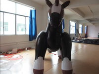 Cheval jouet gonflable en PVC de haute qualité publicité cheval modèle gonflable