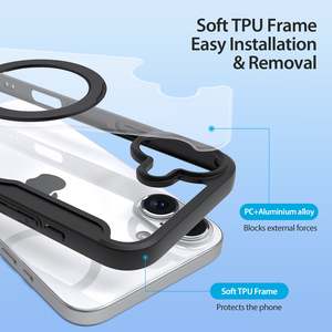 Custodia Portafoglio in Pelle <span class=keywords><strong>DUX</strong></span> DUCIS con Supporto Magnetico per iPhone Air 17 16 Pro Max S25 S24 Ultra, Protezione RFID e Slot per Carte - Product Image 2