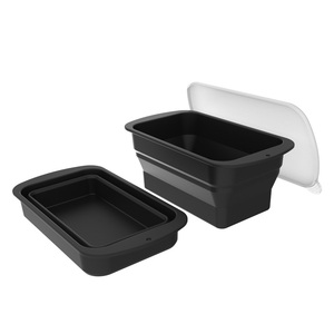 <span class=keywords><strong>Bac</strong></span> à glaçons pliable en silicone pour l'extérieur avec couvercle Moule de bain pliable en PVC pour congélateur - Product Image 6